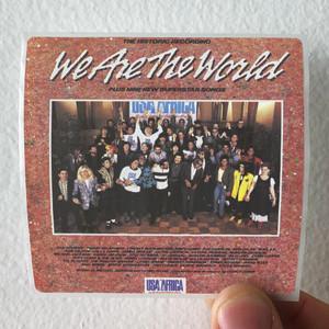 USA for Africa We Are The World Album Cover Sticker USA for Africa We Are The World Album Cover Sticker