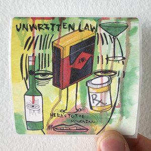 Unwritten Law Heres To The Mourning Album Cover Sticker