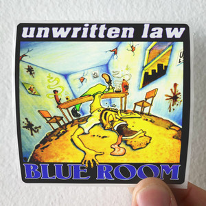 Unwritten Law Blue Room Album Cover Sticker Unwritten Law Blue Room Album Cover Sticker