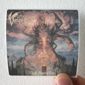 Vampire With Primeval Force Album Cover Sticker Vampire With Primeval Force Album Cover Sticker