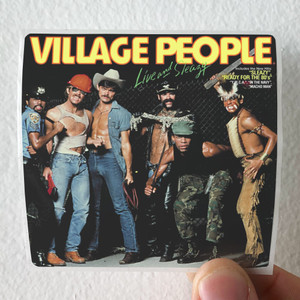 Village People Live And Sleazy Album Cover Sticker Village People Live And Sleazy Album Cover Sticker