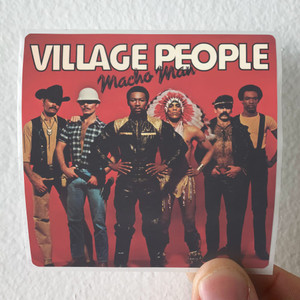 Village People Macho Man Album Cover Sticker Village People Macho Man Album Cover Sticker