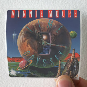 Vinnie Moore Time Odyssey Album Cover Sticker Vinnie Moore Time Odyssey Album Cover Sticker