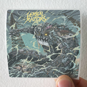 Verbal Razors By Thunder And Lightning Album Cover Sticker