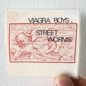 Viagra Boys Street Worms Album Cover Sticker Viagra Boys Street Worms Album Cover Sticker