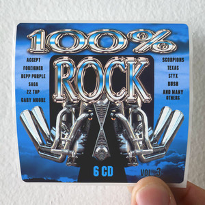 Various Artists 100 Rock Volume 3 Album Cover Sticker Various Artists 100 Rock Volume 3 Album Cover Sticker