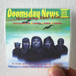 Various Artists Doomsday News Iii Thrashing East Live Album Cover Sticker