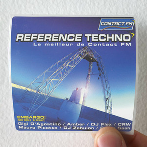 Various Artists Reference Techno Album Cover Sticker Various Artists Reference Techno Album Cover Sticker