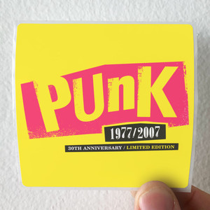 Various Artists Punk 1977 2007 30Th Anniversary Album Cover Sticker Various Artists Punk 1977 2007 30Th Anniversary Album Cover Sticker