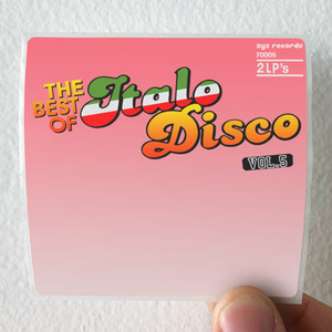 Various Artists The Best Of Italo Disco Volume 5 Album Cover Sticker Various Artists The Best Of Italo Disco Volume 5 Album Cover Sticker