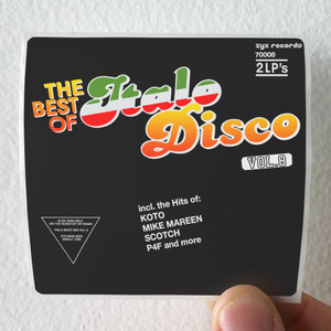 Various Artists The Best Of Italo Disco Volume 8 Album Cover Sticker Various Artists The Best Of Italo Disco Volume 8 Album Cover Sticker