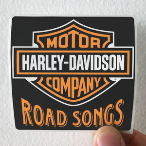 Various Artists Harley Davidson Road Songs Album Cover Sticker