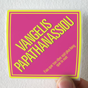 Vangelis Fais Que Ton Rve Soit Plus Long Que La Nuit Album Cover Sticker