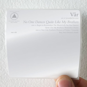 Var No One Dances Quite Like My Brothers Album Cover Sticker Var No One Dances Quite Like My Brothers Album Cover Sticker