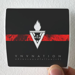 VNV Nation Advance And Follow Album Cover Sticker VNV Nation Advance And Follow Album Cover Sticker