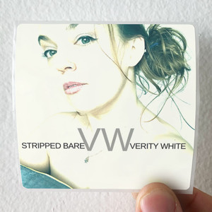 Verity White Stripped Bare Album Cover Sticker