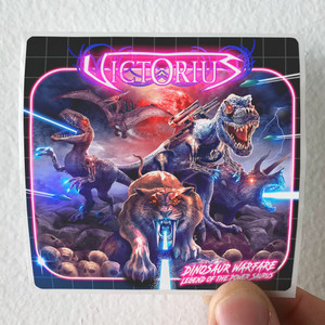 Victorius Dinosaur Warfare Legend Of The Power Saurus Album Cover Sticker Victorius Dinosaur Warfare Legend Of The Power Saurus Album Cover Sticker