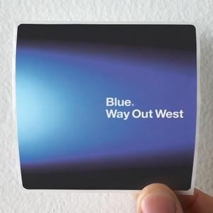 Way Out West Blue Album Cover Sticker