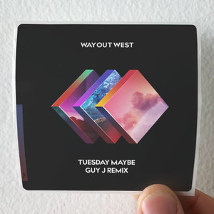 Way Out West Tuesday Maybe Remixed 3 Album Cover Sticker