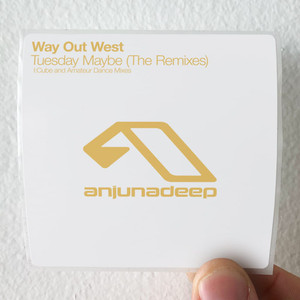 Way Out West Tuesday Maybe Remixed Album Cover Sticker Way Out West Tuesday Maybe Remixed Album Cover Sticker