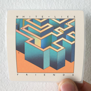 White Lies Friends Album Cover Sticker White Lies Friends Album Cover Sticker
