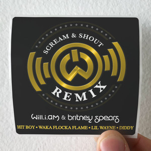 william Scream Shout Album Cover Sticker william Scream Shout Album Cover Sticker