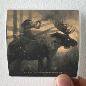 White Moth Black Butterfly Rising Sun 1 Album Cover Sticker White Moth Black Butterfly Rising Sun 1 Album Cover Sticker