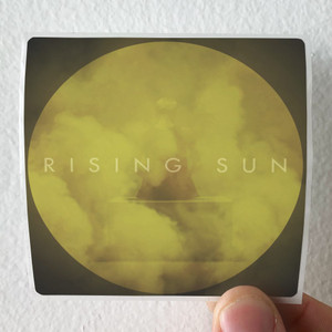 White Moth Black Butterfly Rising Sun Album Cover Sticker White Moth Black Butterfly Rising Sun Album Cover Sticker