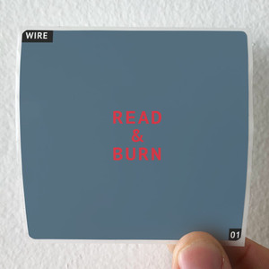 Wire Read Burn 01 Album Cover Sticker Wire Read Burn 01 Album Cover Sticker
