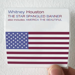 Whitney Houston The Star Spangled Banner Album Cover Sticker Whitney Houston The Star Spangled Banner Album Cover Sticker