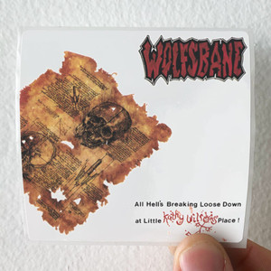 Wolfsbane All Hells Breaking Loose Down At Little Kathy Wilsons Place Album Cover Sticker