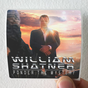 William Shatner Ponder The Mystery Album Cover Sticker William Shatner Ponder The Mystery Album Cover Sticker
