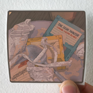 Waveshaper The Disk Hunter Remixed 1 Album Cover Sticker Waveshaper The Disk Hunter Remixed 1 Album Cover Sticker
