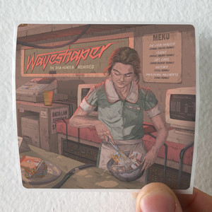Waveshaper The Disk Hunter Remixed Album Cover Sticker Waveshaper The Disk Hunter Remixed Album Cover Sticker