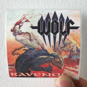 Wolf Ravenous Album Cover Sticker