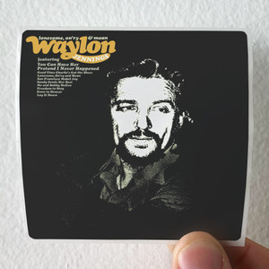Waylon Jennings Lonesome Onry And Mean Album Cover Sticker