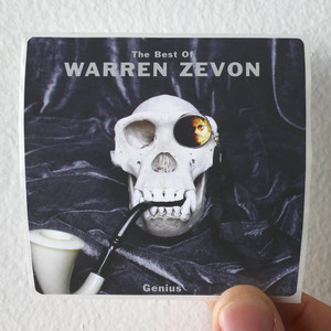Warren Zevon Genius The Best Of Warren Zevon Album Cover Sticker