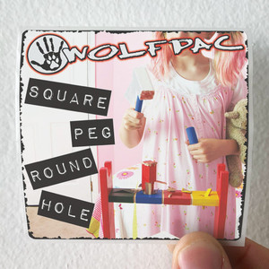 Wolfpac Square Peg Round Hole Album Cover Sticker
