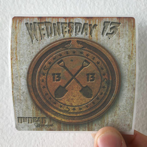 Wednesday 13 Undead Unplugged Album Cover Sticker Wednesday 13 Undead Unplugged Album Cover Sticker