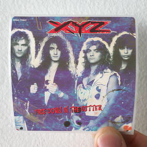 XYZ Face Down In The Gutter Album Cover Sticker