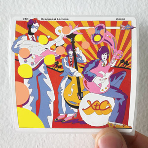 XTC Oranges Lemons 1 Album Cover Sticker XTC Oranges Lemons 1 Album Cover Sticker
