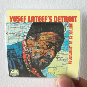 Yusef Lateef Yusef Lateefs Detroit Latitude 42 30 Longitude 83 Album Cover Sticker