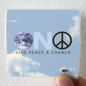 Yoko Ono Give Peace A Chance Album Cover Sticker