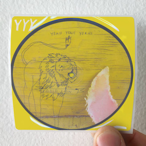 Yeah Yeah Yeahs Gold Lion Album Cover Sticker Yeah Yeah Yeahs Gold Lion Album Cover Sticker