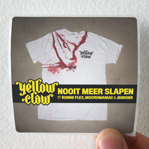 Yellow Claw Nooit Meer Slapen Album Cover Sticker
