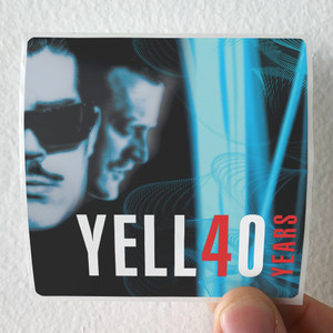 Yello Yell40 Years Album Cover Sticker