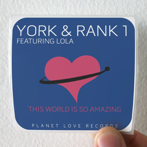York This World Is So Amazing Album Cover Sticker York This World Is So Amazing Album Cover Sticker