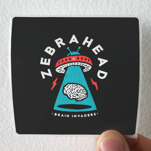 Zebrahead Brain Invaders Album Cover Sticker Zebrahead Brain Invaders Album Cover Sticker