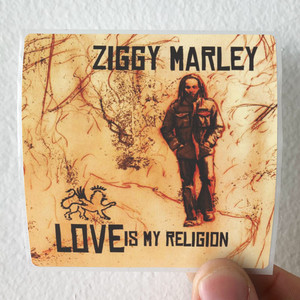 Ziggy Marley Love Is My Religion Album Cover Sticker Ziggy Marley Love Is My Religion Album Cover Sticker
