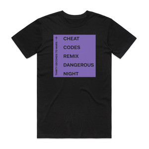30 Seconds to Mars Dangerous Night Cheat Codes Remix Album Cover T-Shirt Black